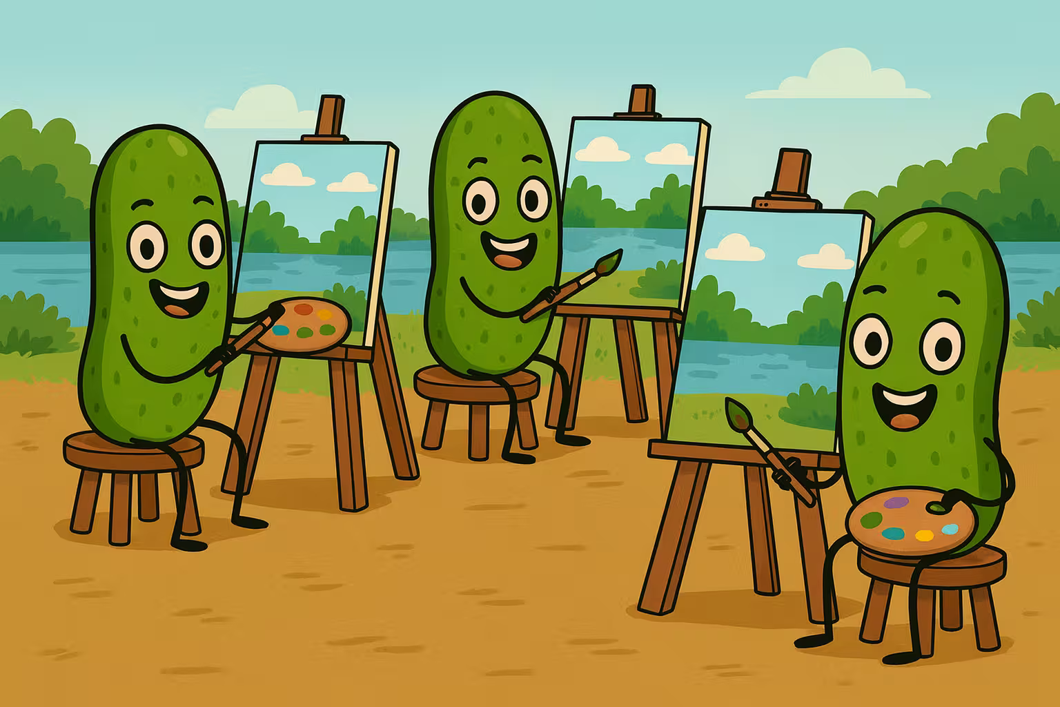Pickles at the start of a race
