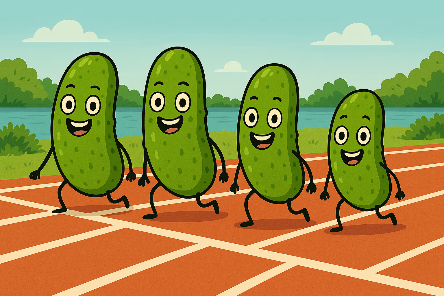 Pickles at the start of a race